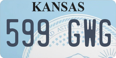 KS license plate 599GWG