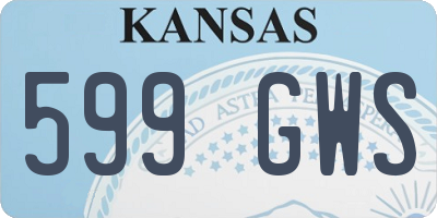 KS license plate 599GWS