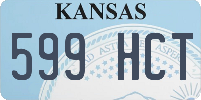 KS license plate 599HCT