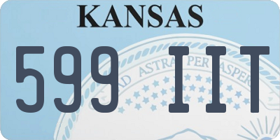 KS license plate 599IIT
