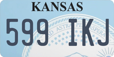 KS license plate 599IKJ