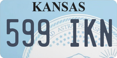 KS license plate 599IKN