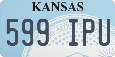 KS license plate 599IPU