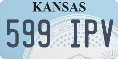 KS license plate 599IPV