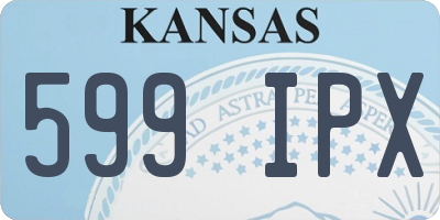 KS license plate 599IPX