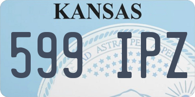KS license plate 599IPZ