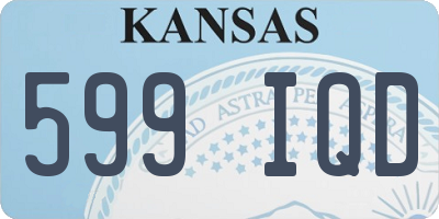 KS license plate 599IQD