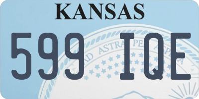 KS license plate 599IQE