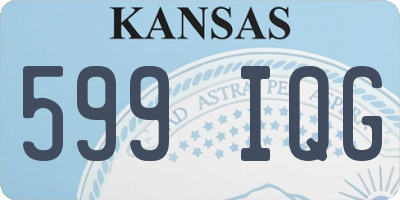 KS license plate 599IQG