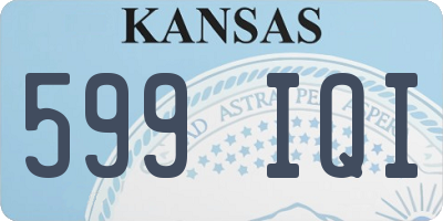 KS license plate 599IQI