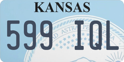 KS license plate 599IQL