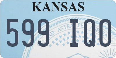 KS license plate 599IQO