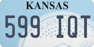 KS license plate 599IQT