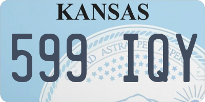 KS license plate 599IQY