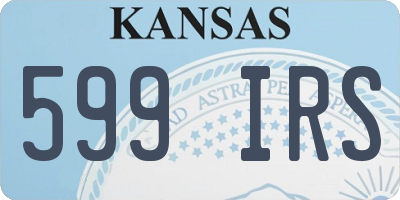 KS license plate 599IRS