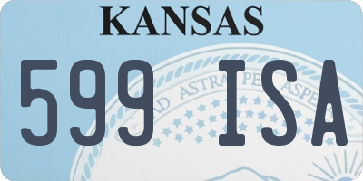 KS license plate 599ISA