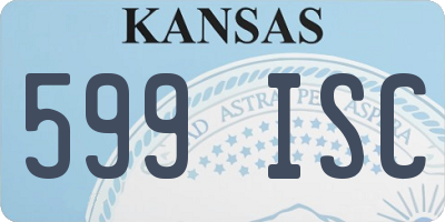 KS license plate 599ISC