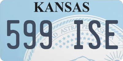 KS license plate 599ISE