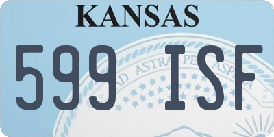 KS license plate 599ISF