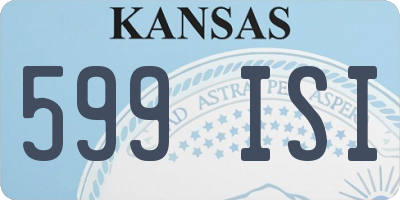 KS license plate 599ISI