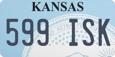 KS license plate 599ISK