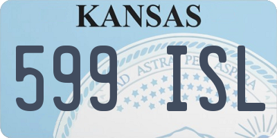 KS license plate 599ISL