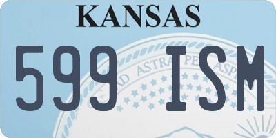 KS license plate 599ISM