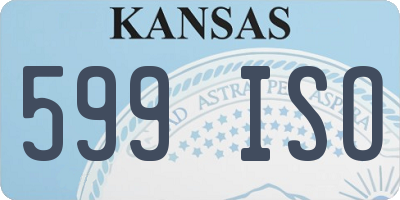 KS license plate 599ISO