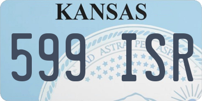 KS license plate 599ISR