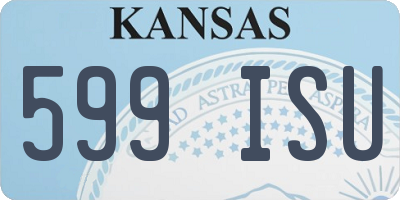 KS license plate 599ISU
