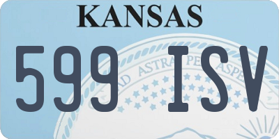 KS license plate 599ISV