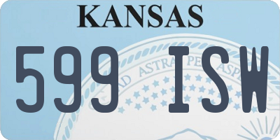 KS license plate 599ISW