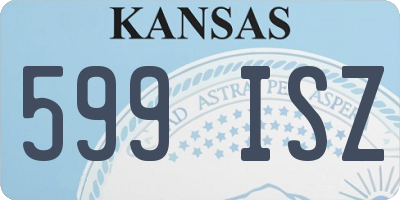 KS license plate 599ISZ