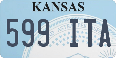KS license plate 599ITA