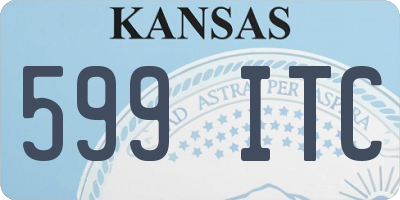 KS license plate 599ITC