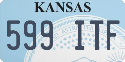 KS license plate 599ITF