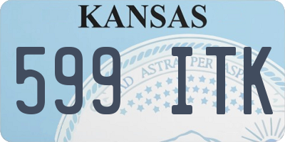 KS license plate 599ITK
