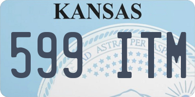 KS license plate 599ITM
