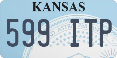 KS license plate 599ITP