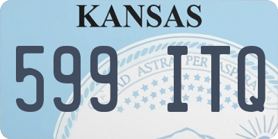 KS license plate 599ITQ