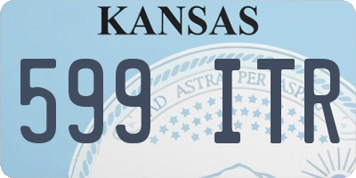 KS license plate 599ITR