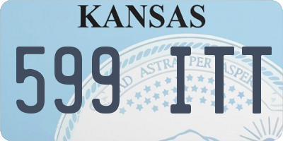 KS license plate 599ITT