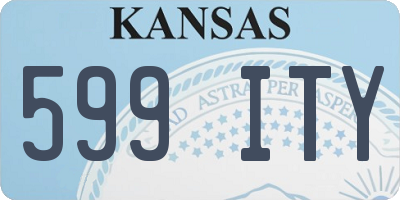 KS license plate 599ITY