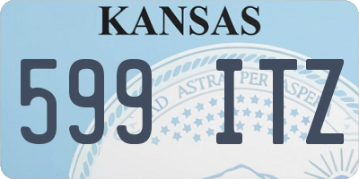 KS license plate 599ITZ