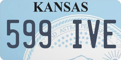 KS license plate 599IVE