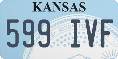 KS license plate 599IVF