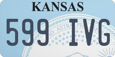 KS license plate 599IVG