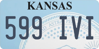 KS license plate 599IVI