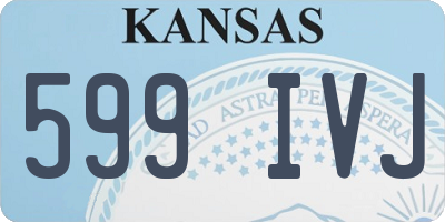 KS license plate 599IVJ