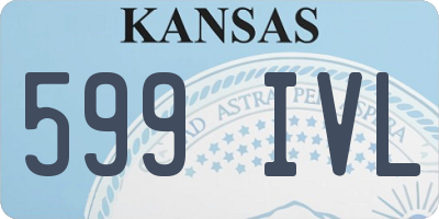 KS license plate 599IVL